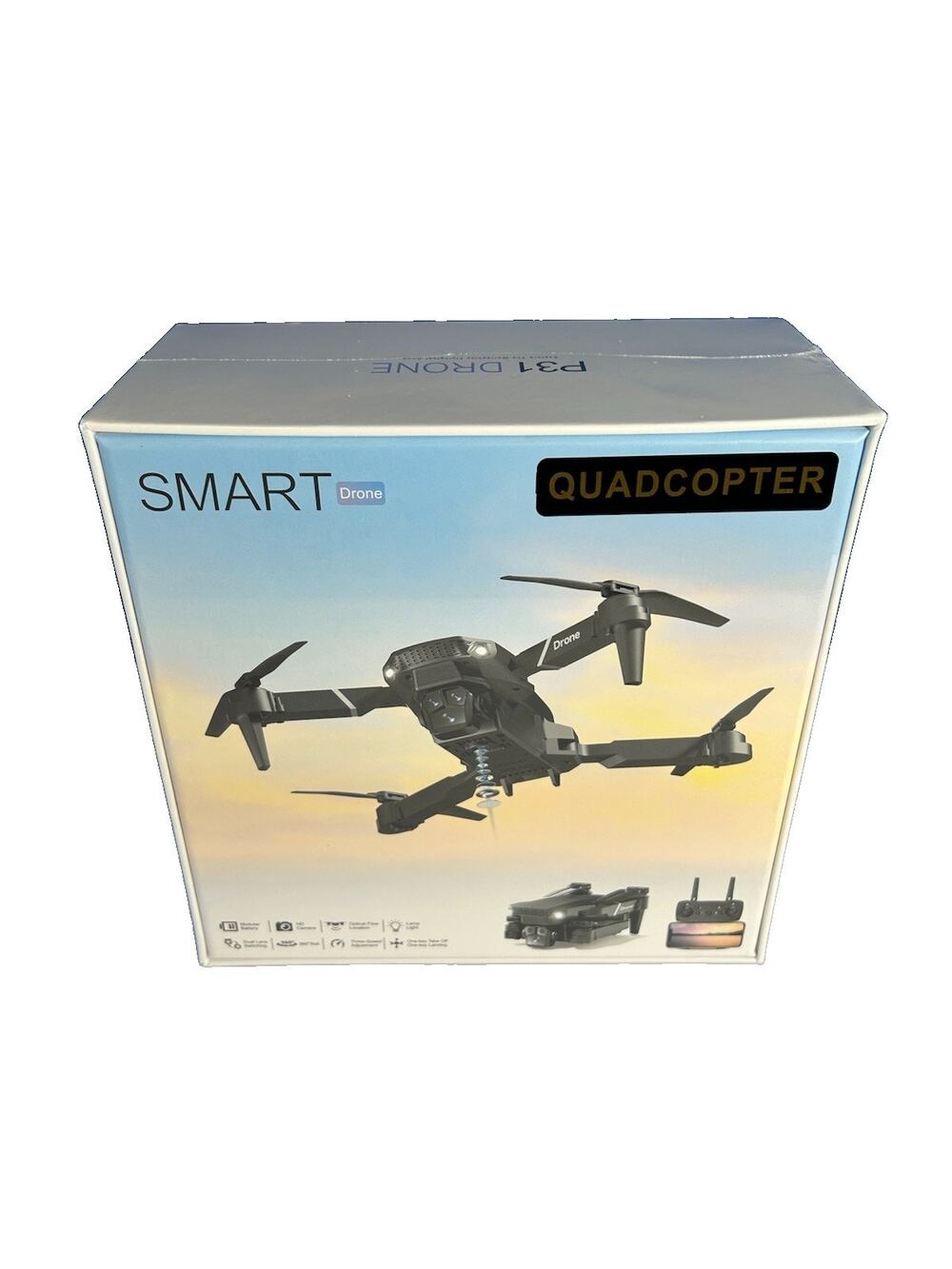 Smart Drone P31 NEW SEALED - Foldable Quadrotor, Dual HD Camera, Optical Flow,